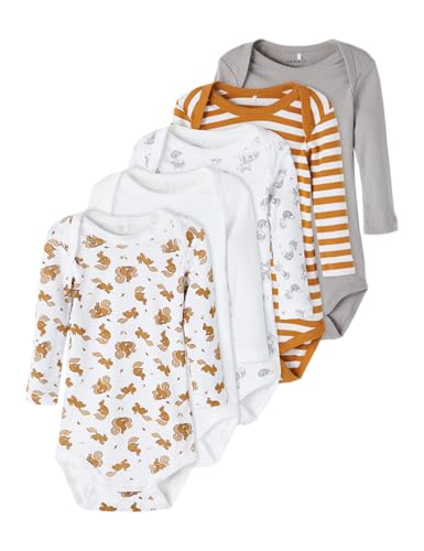 NAME IT Unisex Langarm Baby Body Set Bone Brown 68 NAME IT Unisex Langarm Baby Body Set Bone Brown 68 von NAME IT