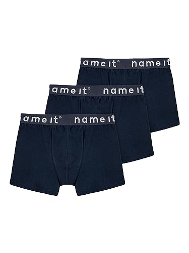 NAME IT Jungen Nkmboxer 3p Noos Unterhose, Dark Sapphire, 86 EU von NAME IT