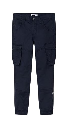 NAME IT Herren Nitbamgo Reg/R Twi Ca Pant M Nmt Noos Hose, Dark Sapphire, 140 EU von NAME IT