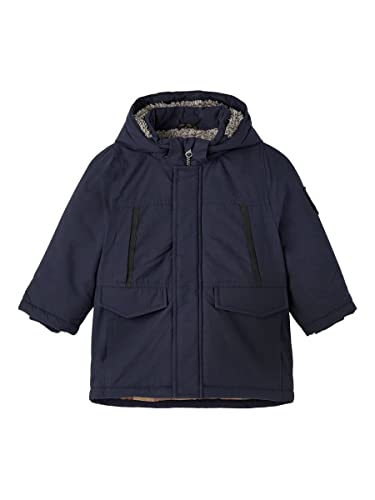 NAME IT Jungen Nmmmiller Parka Jacket1 Noos Jacke, Dark Sapphire, 104 EU von NAME IT