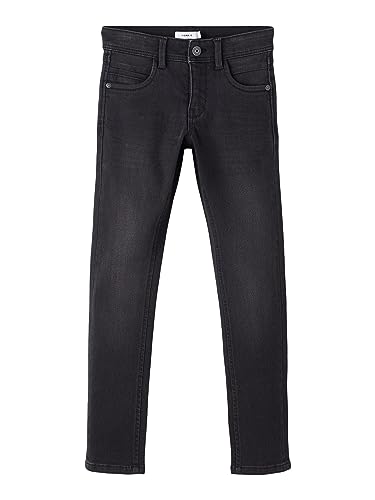 NAME IT Mädchen Nkmsilas Dnmtax Pant Noos Hose, Black Denim, 152 EU von NAME IT