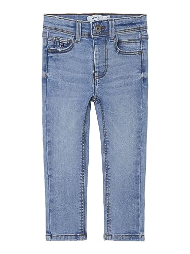 NAME IT Baby Boys NMMTHEO XSLIM Jeans 2220-MT NOOS Jeanshose, Light Blue Denim, 80 von NAME IT