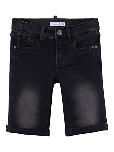 NAME IT Herren Nkmtheo Xsl Dnm L 6622-cl Noos Shorts, Black Denim, 92 EU von NAME IT