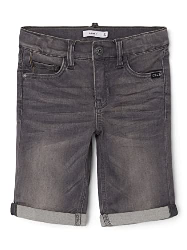 NAME IT Herren Nkmtheo Xsl Dnm L 6622-cl Noos Shorts, Dark Grey Denim, 110 EU von NAME IT