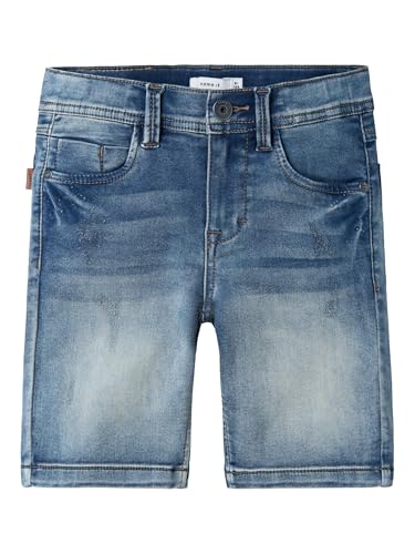 NAME IT Jungen Nkmtheo Xsl Dnm L 5495-th Noos Shorts, Medium Blue Denim, 104 EU von NAME IT