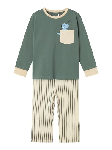 NAME IT Jungen Nmmrade Night Set Schlafanzug, Dark Forest,92 von NAME IT
