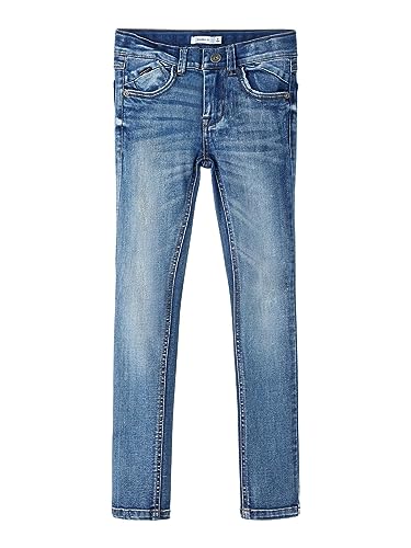 NAME IT Mädchen Nkmpete Dnmtonson 2676 Pant Noos Hose, Medium Blue Denim, 152 EU von NAME IT