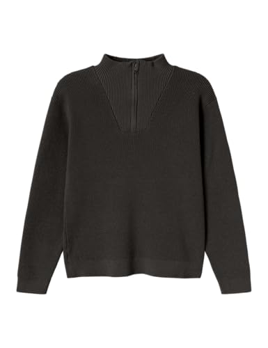 NAME IT Jungen NKMNESOLLE LS Knit NOOS Pullover, Black, 158/164 cm von NAME IT