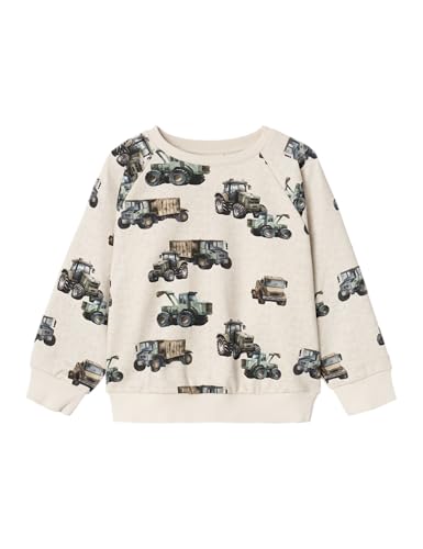 NAME IT Jungen Nmmniklo Nreg Bru Box Sweatshirt, Peyote Melange, 98 EU von NAME IT