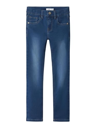 NAME IT Jungen Nkmtheo Xslim Swe Jeans 3113-th Noos Hose, Medium Blue Denim, 158 EU von NAME IT