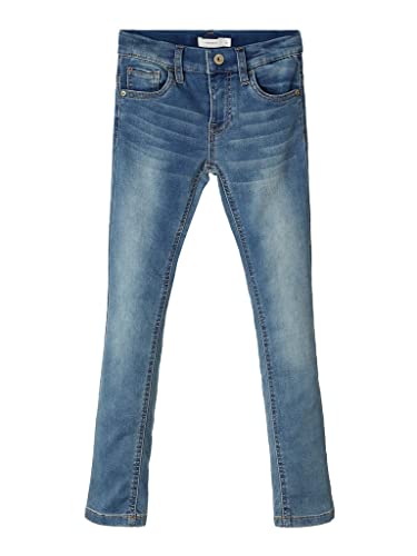 NAME IT Jungen Nkmtheo Xslim Swe Jeans 3113-th Noos Hose, Light Blue Denim, 158 EU von NAME IT