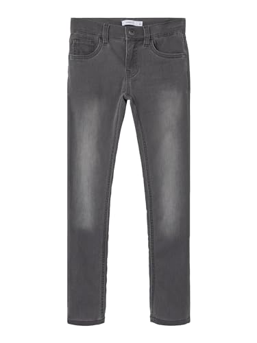 NAME IT Mädchen Nkmtheo Dnmthayer Cor1 Swe Pant Noos Hose, Medium Grey Denim, 116 EU von NAME IT