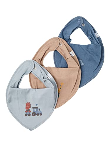 NAME IT Boy's NBMYASIMRAGN 3P Scarf BIB Lätzchen, Quarry, ONE Size von NAME IT