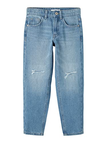 name it Boy's NKMSILAS Tapered Jeans 6316-TE D Hose, Light Blue Denim, 134 von NAME IT