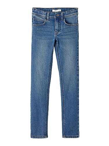 NAME IT Jungen NKMTHEO XSLIM Jeans 1090-IO NOOS 13211877, Medium Blue Denim, 134 von NAME IT