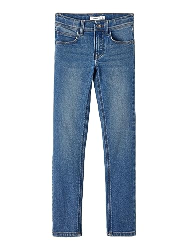NAME IT Jungen Nkmtheo Xslim 1090-io Noos Jeanshose, Medium Blue Denim, 98 EU von NAME IT