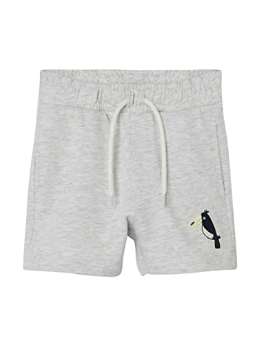 NAME IT Boy's NMMDIK SWE UNB PB Shorts, Light Grey Melange, 110 von NAME IT