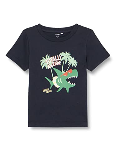 NAME IT Boy's NMMJESO SS TOP PB Kurzärmeliges Shirt, Dark Sapphire, 104 von NAME IT