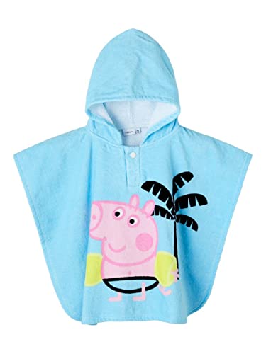 NAME IT Boy's NMMPEPPAPIG MATRO Towel PEP Handtuch-Poncho, Bachelor Button, ONE Size von NAME IT