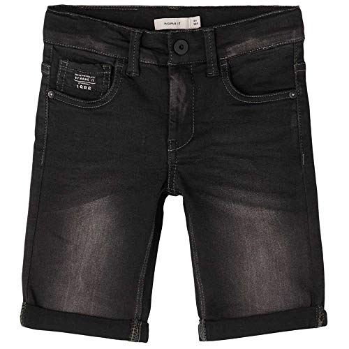 NAME IT Jungen Nkmsofus Dnmclass 7452 Long Noos L ssige Shorts, Black Denim, 122 EU von NAME IT
