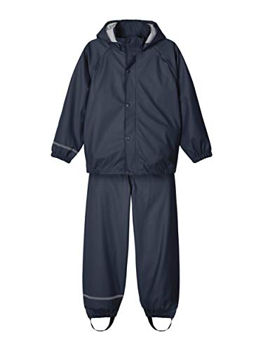 NAME IT Unisex Nkndry Rain Noos Regen Set, Dark Sapphire, 110 EU von NAME IT