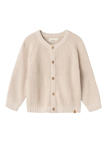 NAME IT Unisex Nmnemlen Lin Ls Knit Lil Noos Strickjacke, Sheer Bliss, 116 EU von NAME IT