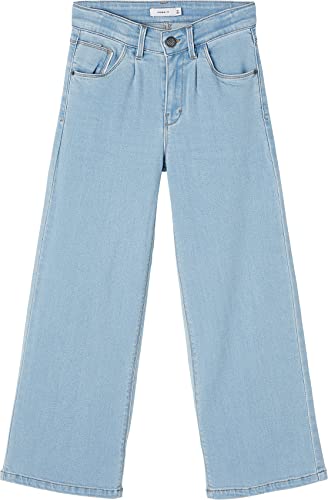 NAME IT Damen NKFBWIDE DNMTASPERS Pant NOOS Jeans, Light Blue Denim, 116 von NAME IT