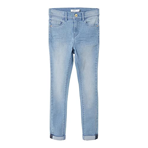 NAME IT Damen NKFPOLLY DNMTASI Pant NOOS Jeans, Light Blue Denim, 92 von NAME IT