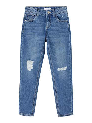 name it Damen NKFROSE DNMATANDO 2648 HW MOM Pant NOOS Jeans, Medium Blue Denim, 164 von NAME IT