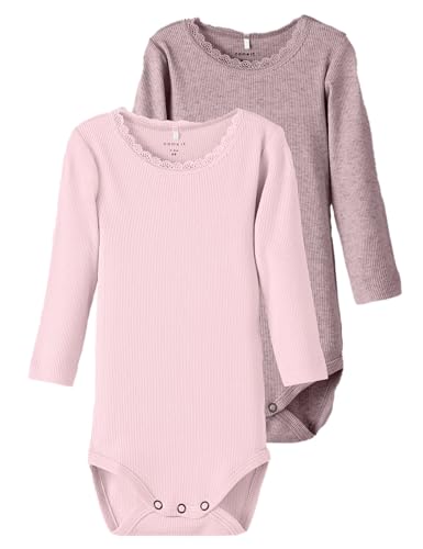 NAME IT Damen Nbfkab 2P Ls Body Noos, Keepsake Lilac, Numeric_62 (2er Pack) von NAME IT