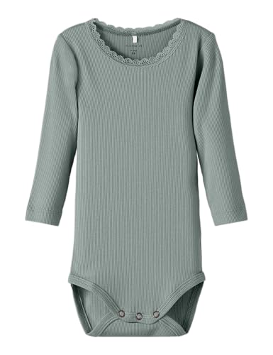 NAME IT Damen Nbfkab Ls Body Noos, Slate Gray, Numeric_80 von NAME IT