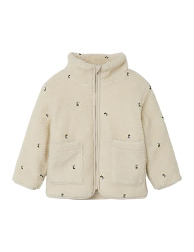 NAME IT Damen Nbfmagot Teddy Jacket, Fog, Numeric_80 von NAME IT