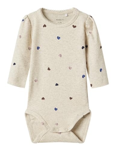NAME IT Damen Nbfnutti Ls Body, Peyote Melange, Numeric_68 von NAME IT