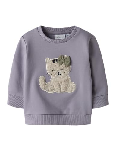 NAME IT Damen Nbftacathy Ls Sweat Bru, Lavender Gray, 54 von NAME IT