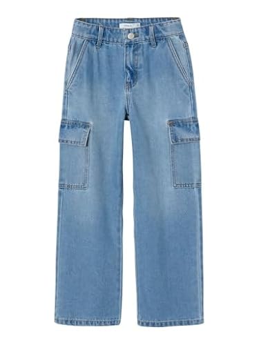 NAME IT Girl Cargohose Wide Fit Denim von NAME IT