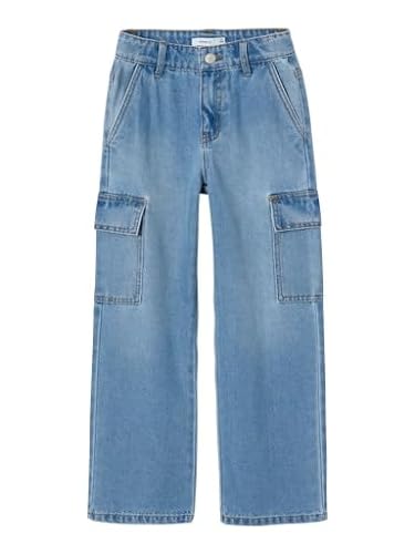 NAME IT Girl Cargohose Wide Fit Denim von NAME IT