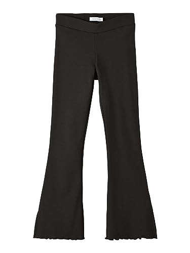 NAME IT Mädchen Nkfkomi Bootcut Noos Trousers Hose, Schwarz, 152 EU von NAME IT