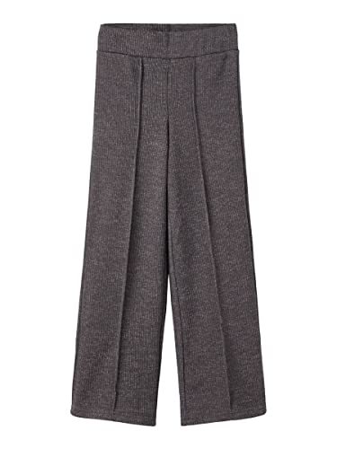 NAME IT Girl's NKFNILEA Wide Loose Pant NOOS Hose, Dark Grey, 158 von NAME IT