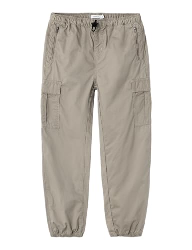 NAME IT Mädchen Nkfbella Hw para TWI Pant 8463-tf Noos Stoffhose, Elephant Skin, 146 EU von NAME IT