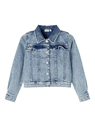 name it Damen NKFTALLI DNM1677 SWE Jacket NOOS Jacke, Light Blue Denim, 152 von NAME IT