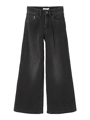 NAME IT Mädchen Nkfbwide Dnmtaspers Pant Noos Jeans, Black Denim, 140 von NAME IT