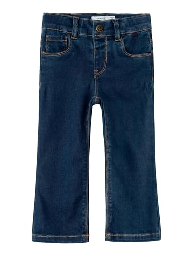 NAME IT Mädchen Nmfsalli Bootcut 8292-to Noos Jeanshose, Dark Blue Denim, 110 EU von NAME IT