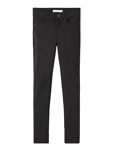 NAME IT Mädchen Nkfpolly Twitell Pant Noos Hose, Schwarz, 116 EU von NAME IT