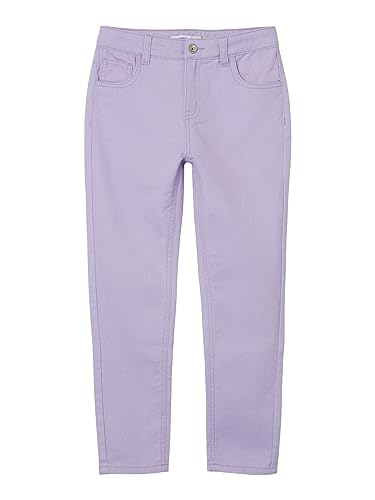 NAME IT Mädchen Nkfrose Twiizza Hw A Mom Pant Noos Hose, Lavendula, 158 EU von NAME IT