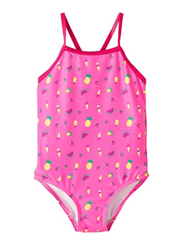 NAME IT Girl's BadeanzugNMFZIZA Swimsuit Box TB Badeanzug (as3, Numeric, Numeric_110, Numeric_92, Sangria Sunset) von NAME IT