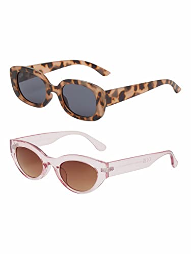 NAME IT Girl's NKFDIMA SUNGLAS 2 Pack Sonnenbrille, Desert Sand/Pack:Pack W. Violet Ice, ONE Size von NAME IT