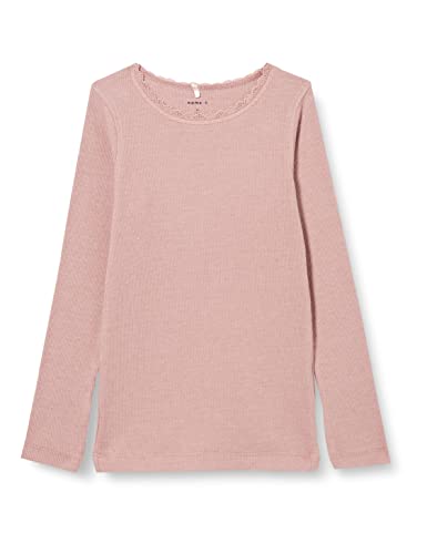 Name It Fille Nkfkab Slim Top Noos T shirt manches longues, Deauville Mauve / Détail : Mélangé, 134-140 EU von NAME IT