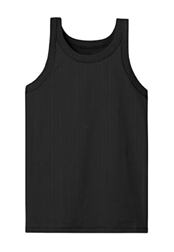 NAME IT Mädchen NKFKAB SL Slim TOP NOOS Ripptanktop, Black, 146/152 von NAME IT