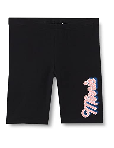 NAME IT Girl's NKFMINNIE MUSSI Legging WDI Shorts, Black, 134 von NAME IT