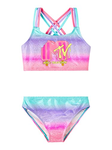 name it Girl's NKFMYXTI MTV CPLG Bikini, Knockout Pink, 158/164 von NAME IT